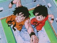 Pan fights Goten