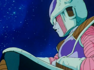 Frieza listening to Bardock's bravery speech