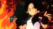 Videl is just turning an old water tank to put the fire out