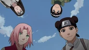 Rock Lee looking at Hinata.