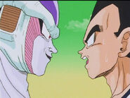 Vegeta frightened saw Frieza