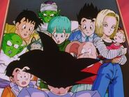 Bulma sees Goku has arrive