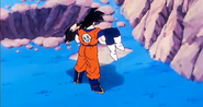 Goku giving Vegeta a proper burial