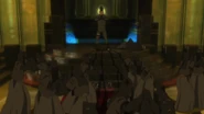 Shikamaru battles puppets