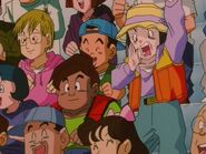 Pan cheering for her grandson after she met Bulma Leigh.