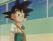 Goku Jr. walking in the hallway