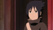 Sasuke is happy that Itachi is going to take him home.