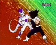 Vegeta punches Frieza