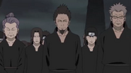 Hiruzen at Minato and Kushina's funeral.