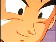 Future Gohan smiles at Trunks after he makes him his Apprentice.