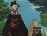 Goku Jr. and his animal friends going to Goku's old childhood home.