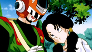 Videl asked him who he is as the Great Saiyaman