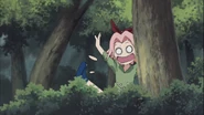 Sakura's reaction after Yota calls her Forehead.