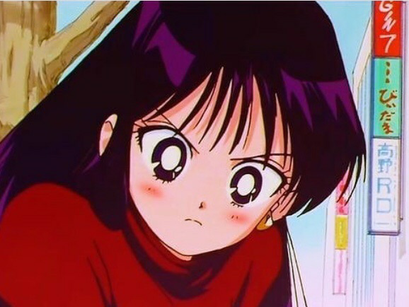 sailor mars heart eyes