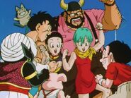 Bulma is happy the battle is over