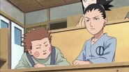 Choji with Shikamaru.