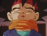 Goku Jr. being unconscious