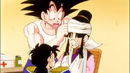 Goku fixing Chi-Chi's injuries