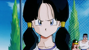 Videl asked Gohan in the baseball field for the Orange Star High School