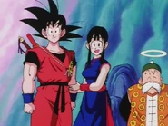 Grandpa Gohan with Goku and Chi-Chi