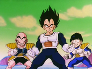 Vegeta and the others face second form Frieza