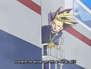 Yami Yugi wonders if there's someone on this train