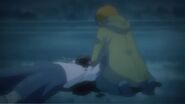 Ichigo staking his mother's dead body.