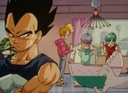 Vegeta on the day that Trunks is born