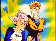 Future Trunks before he is knock out by Gohan.