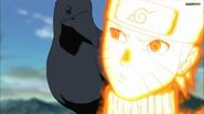 Naruto with Itachi's crow that has Shisui's remaing eye in it.