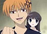 Tohru meets Kyo for the first time.