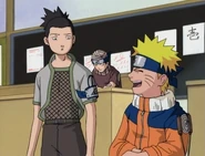 Shikamaru finds out that Naruto graduated from the Ninja Academy.