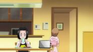 Yuzu telling Ichigo that he needs to eat something.