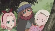 Sakura finds out from Ino that Sasuke ignore her when she try to give him some flowers.
