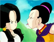 Videl argues with Chi-Chi