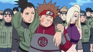 Choji and Shikamaru are surprise after Ino tells them, that she could almost fall in love with Naruto.