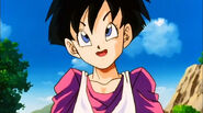 Videl talk Gohan about her father being the world's martial arts champion, her childhood and her mother died