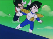 Vegeta save Gohan from Frieza's attack