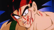 Bardock sees that none of his people believe him about Frieza killing them