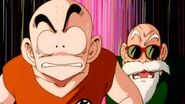 Kuririn's reaction that Raditz is Goku's older brother