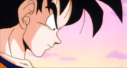 Goku about to face Vegeta