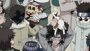 Shino graduating from the Ninja Academy.