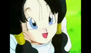 Videl happily laugh that she's already master her Ki energy from Gohan