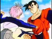 Future Gohan training with Trunks.