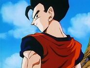 Ultimate Gohan arrives to save Goten, Trunks, and Piccolo and fight Super Buu