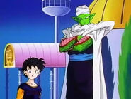 Videl talk to Piccolo about Super Buu know her father