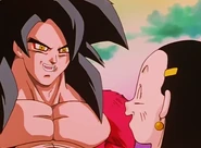 Chi-Chi sees Super Saiyan 4 Goku