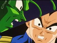 Vegeta's reaction as Goku teleports Cell away from Earth.