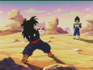 Vegeta looking at Gohan