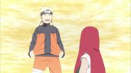 Naruto telling Kushina that his dream is to become Konoha's Orange Hokage; in order to complete the combination.